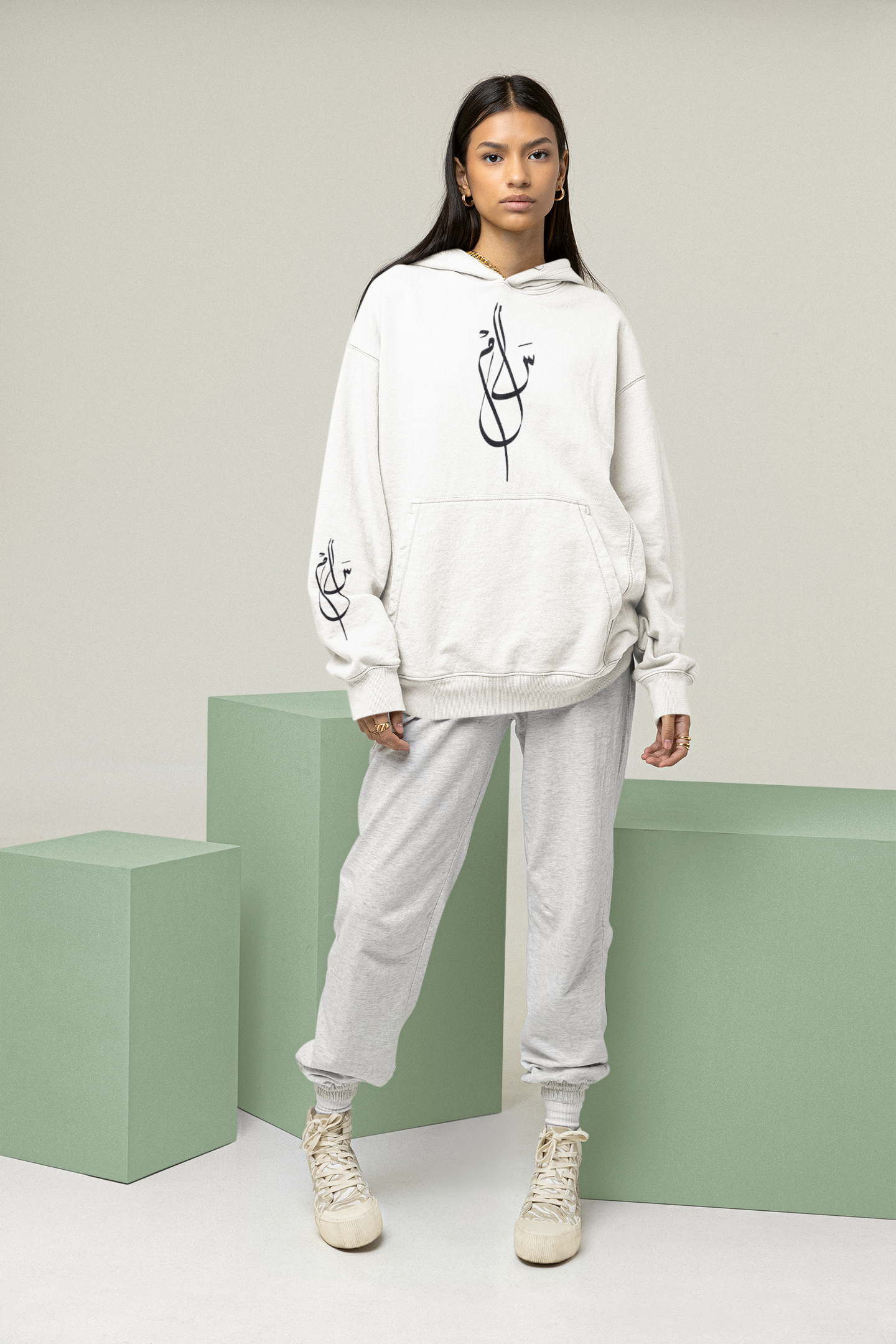 Long Sleeve Hoddie - Salam Peace